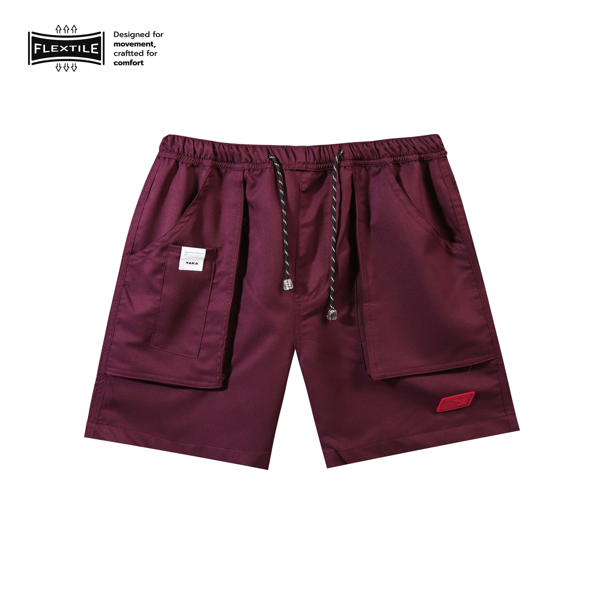 Baker FlexTile Shorts Mens Maroon