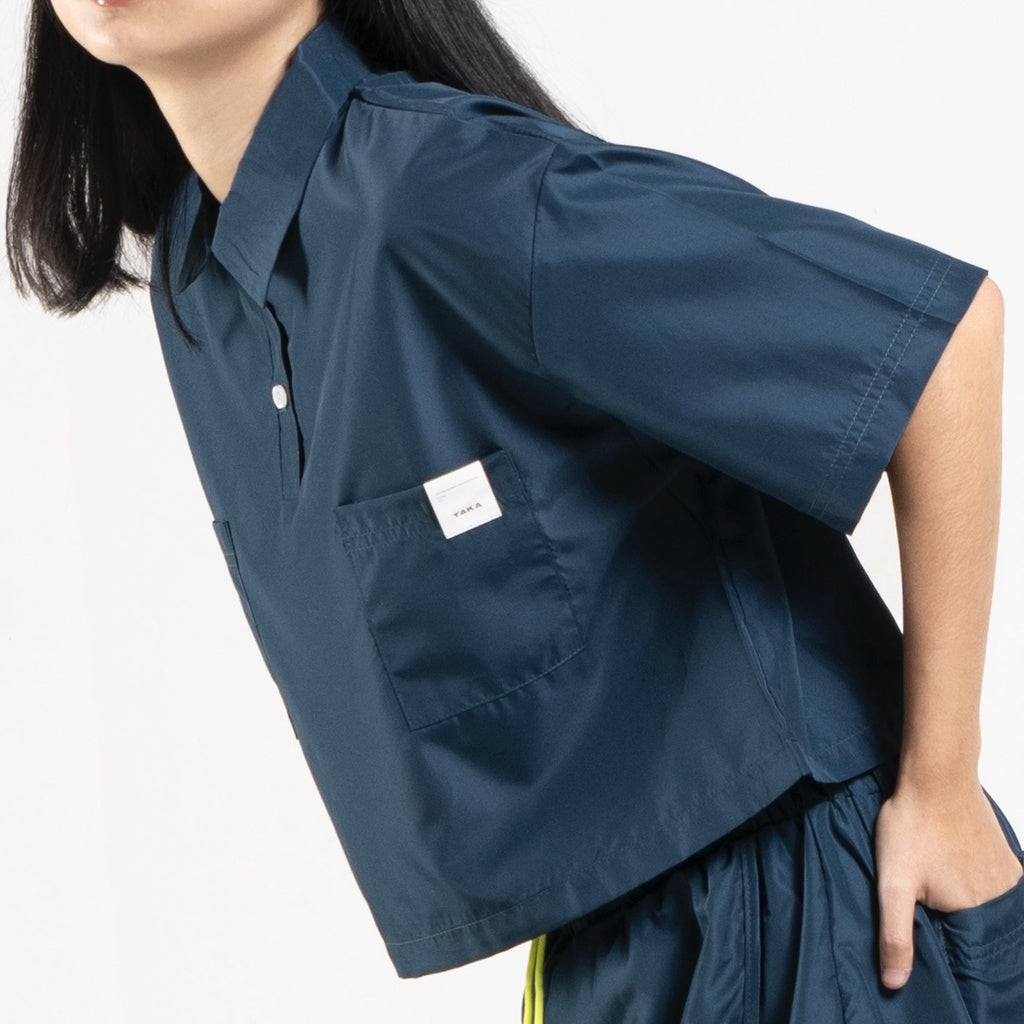 Court Boxy Oversized Shirt Luxe Racing Green